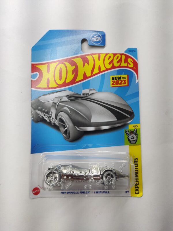 HW Braille Racer - Twin Mill (Plateado)